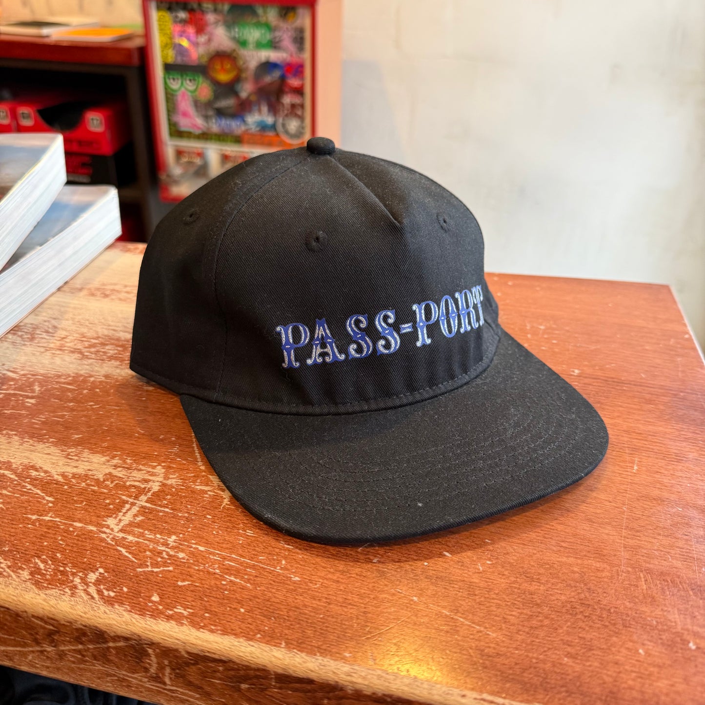 Passport - Black Strapback Hat