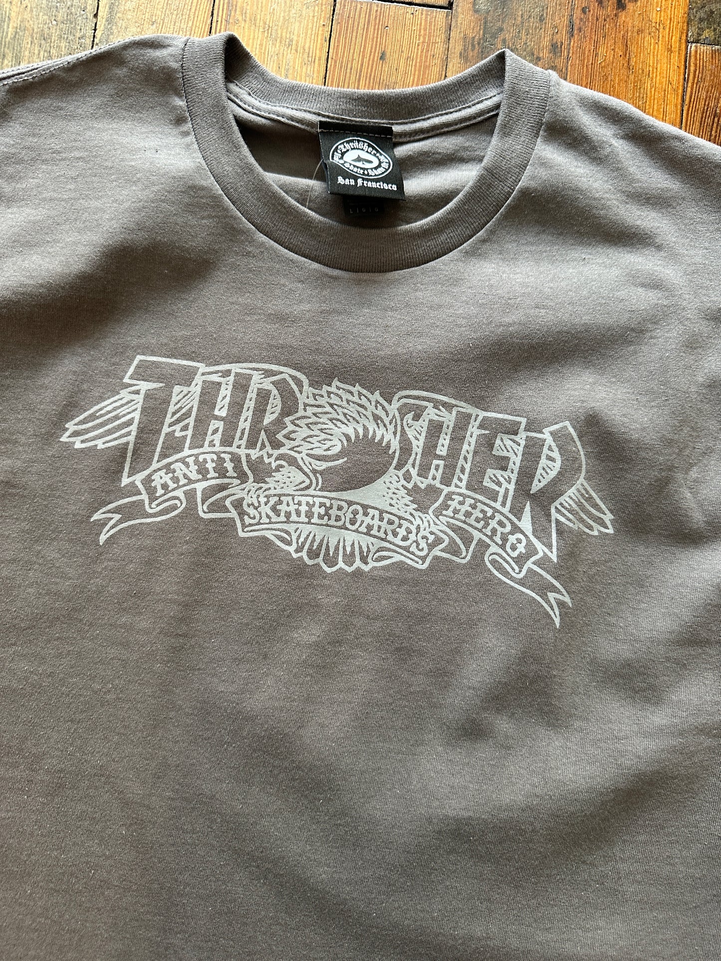 Thrasher - Antihero Mag Banner Grey Tshirt
