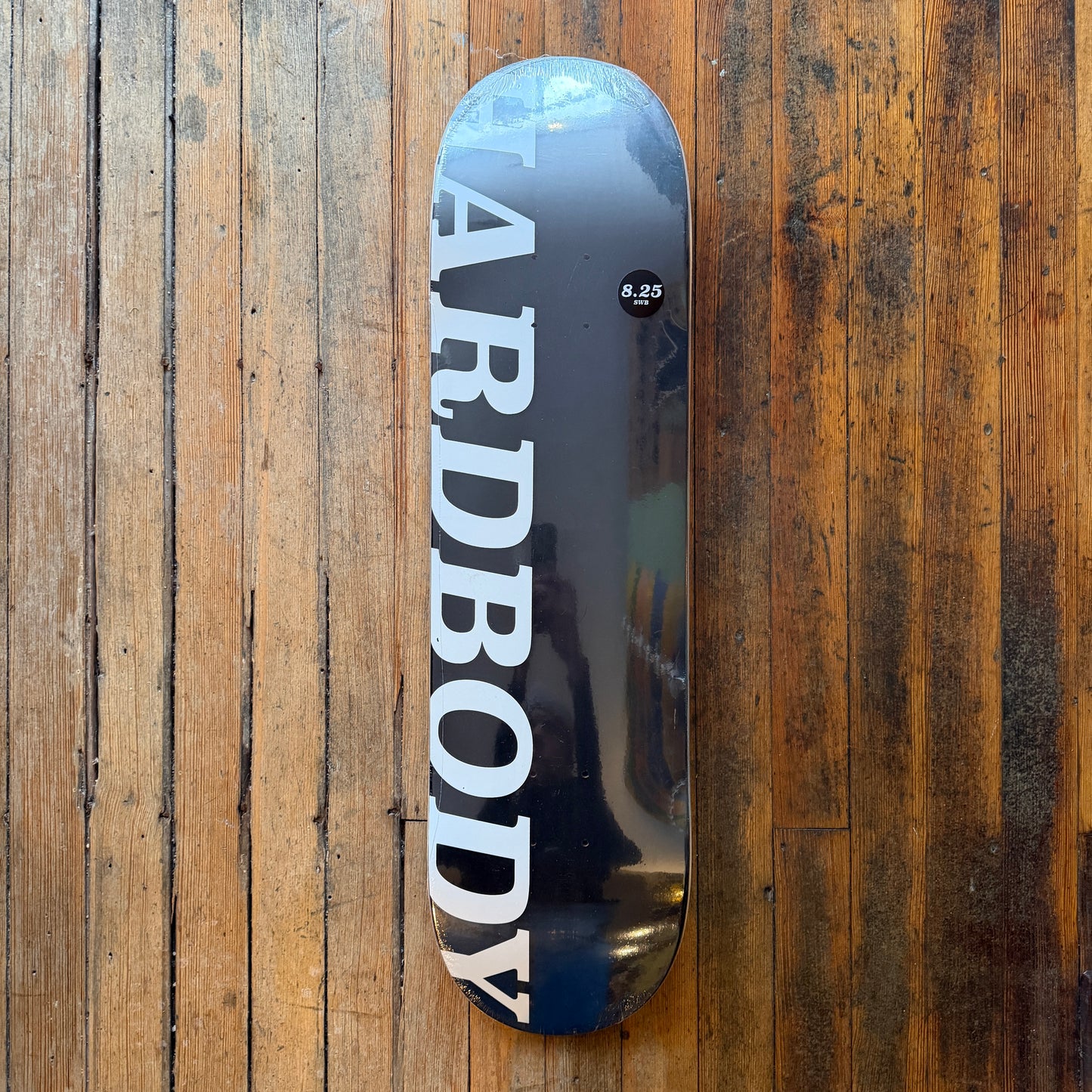 Hardbody - Black/White Logo 8.25" Deck