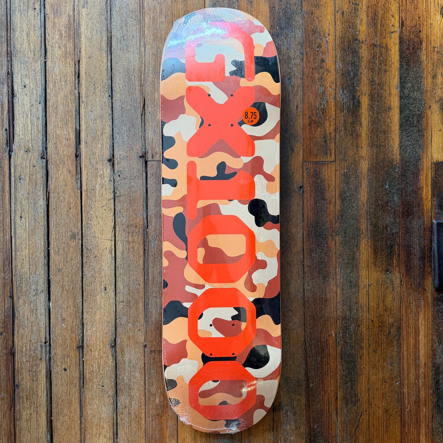 GX1000 - Team OG Logo Camo/Orange 8.75" Deck