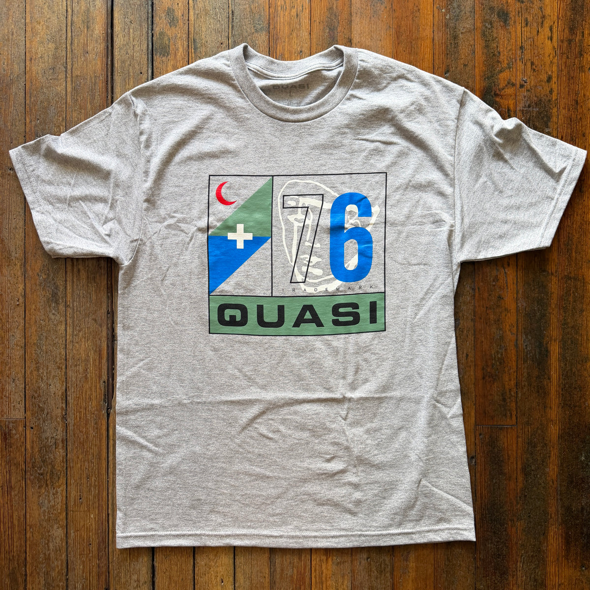 Quasi - Runner Tee Heather Grey Tshirt