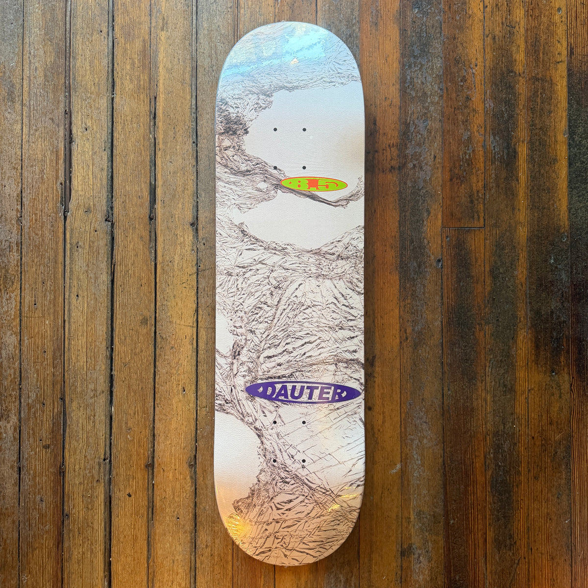 Dauter - Cling White Blue 8.5" Deck