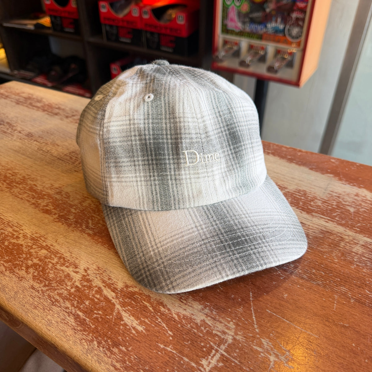 Dime - Flannel Low Pro Snapback Cap Light Grey