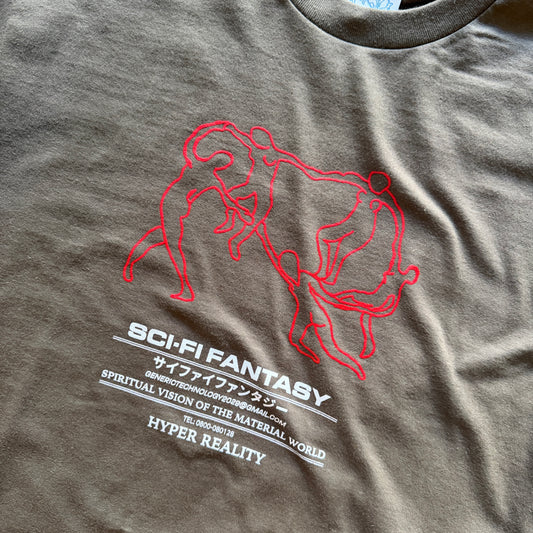 Sci-Fi Fantasy - Dance Tshirt 2 Greenish Brown