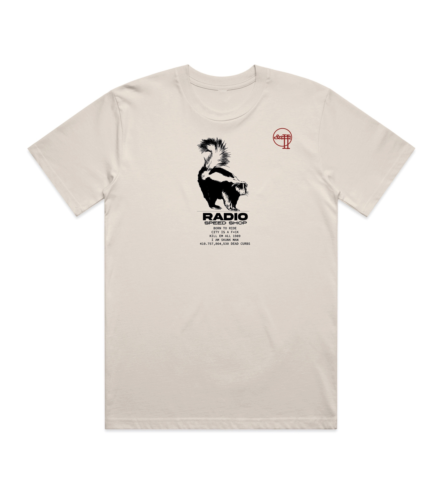 Radio x Ampersand Pound - Speed Shop Off White Tshirt