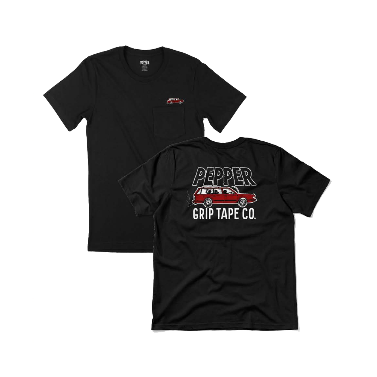 Pepper - Rob Starr Wagon Pocket Black Tshirt