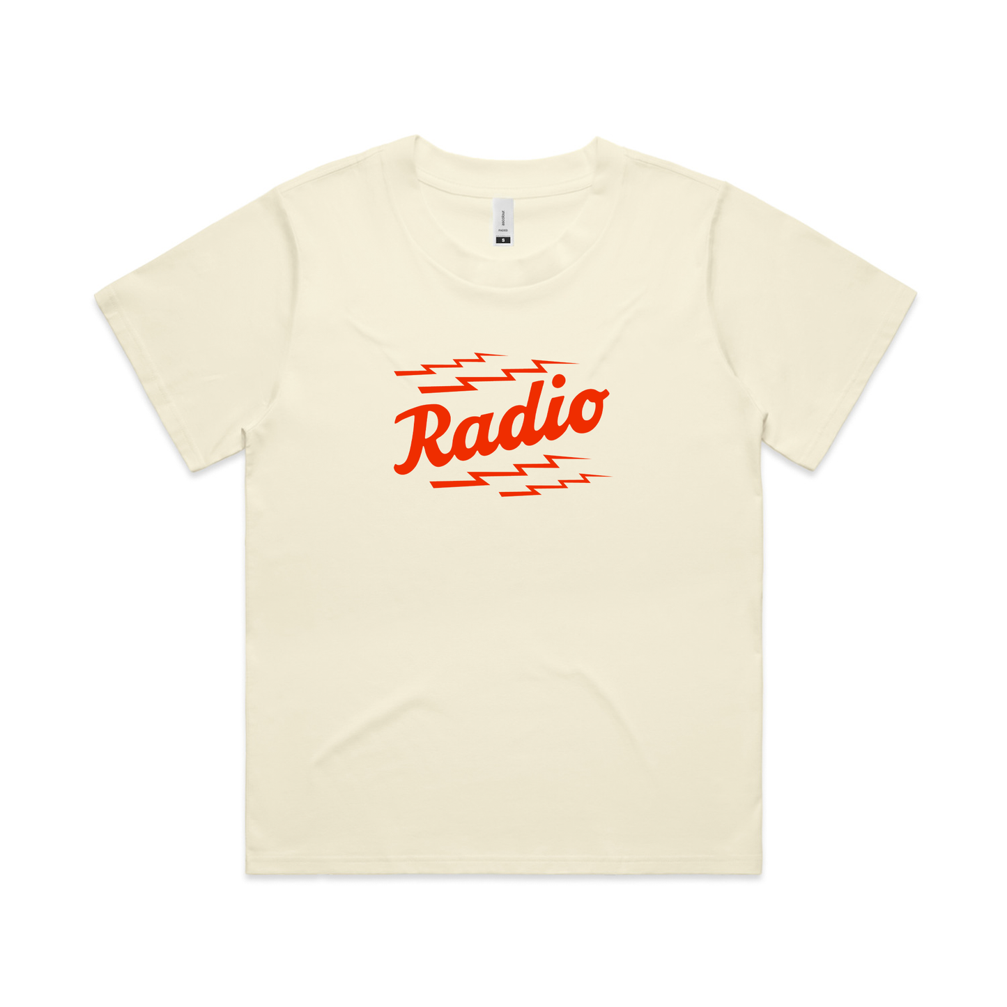 Radio - Wavez Women's Butter/Red Crop Top