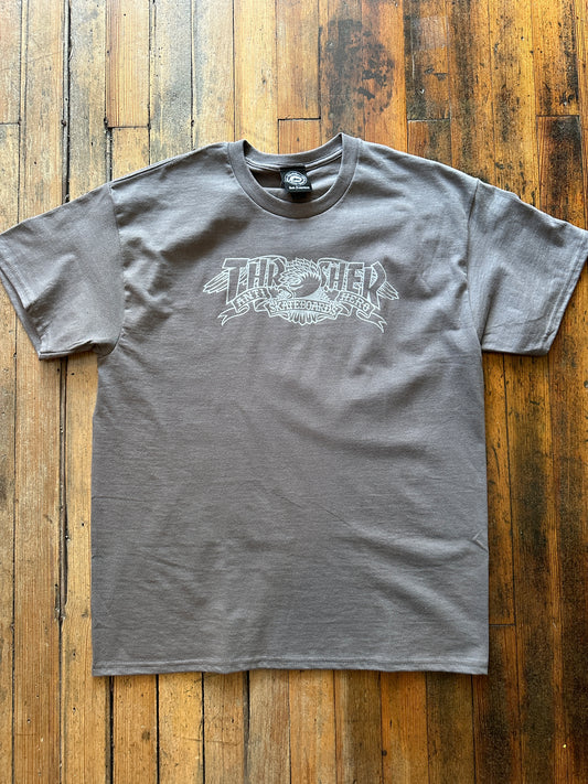 Thrasher - Antihero Mag Banner Grey Tshirt
