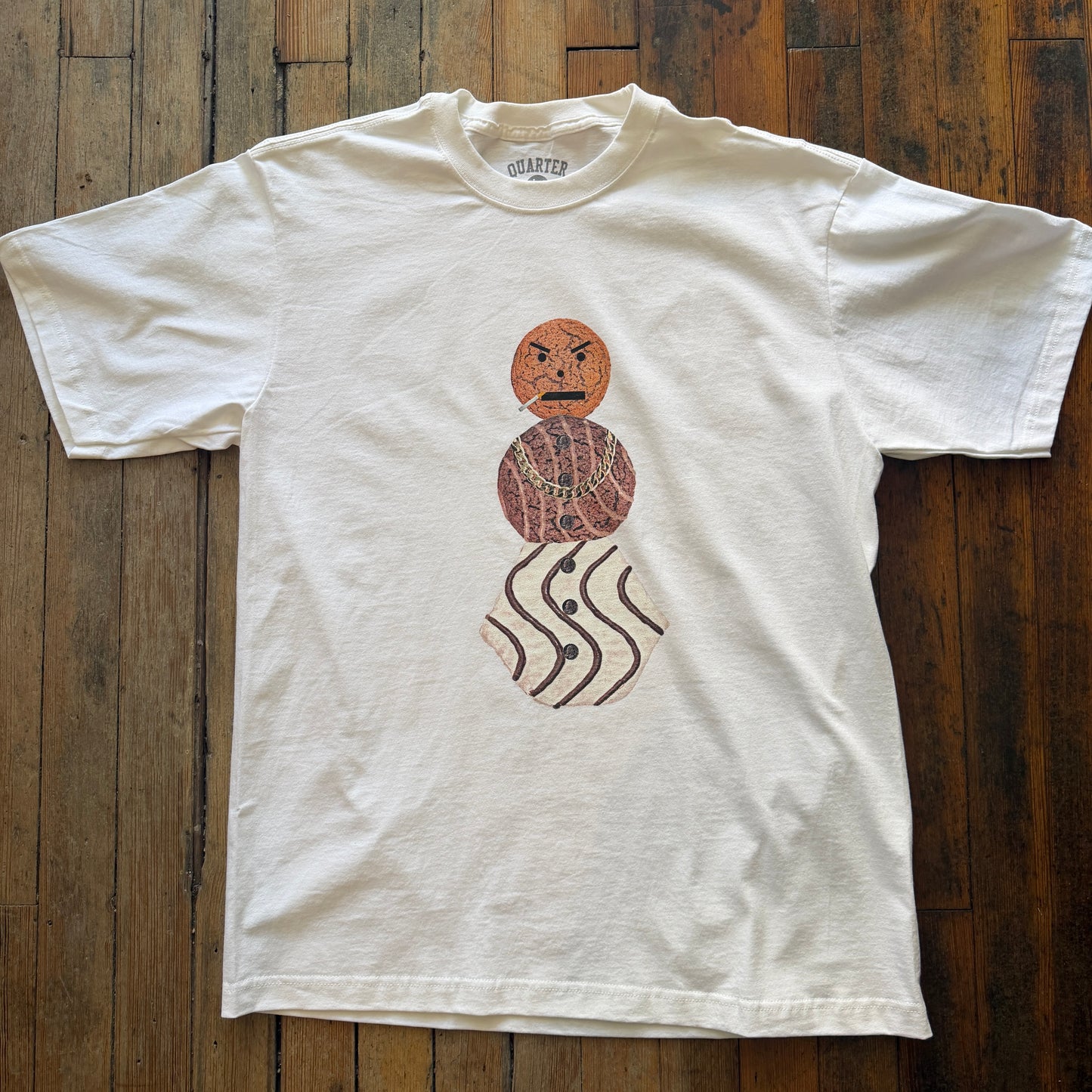Quartersnacks - Snack Man White Tshirt