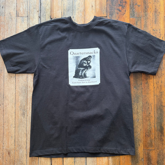 Quartersnacks - Thinker Black Tshirt
