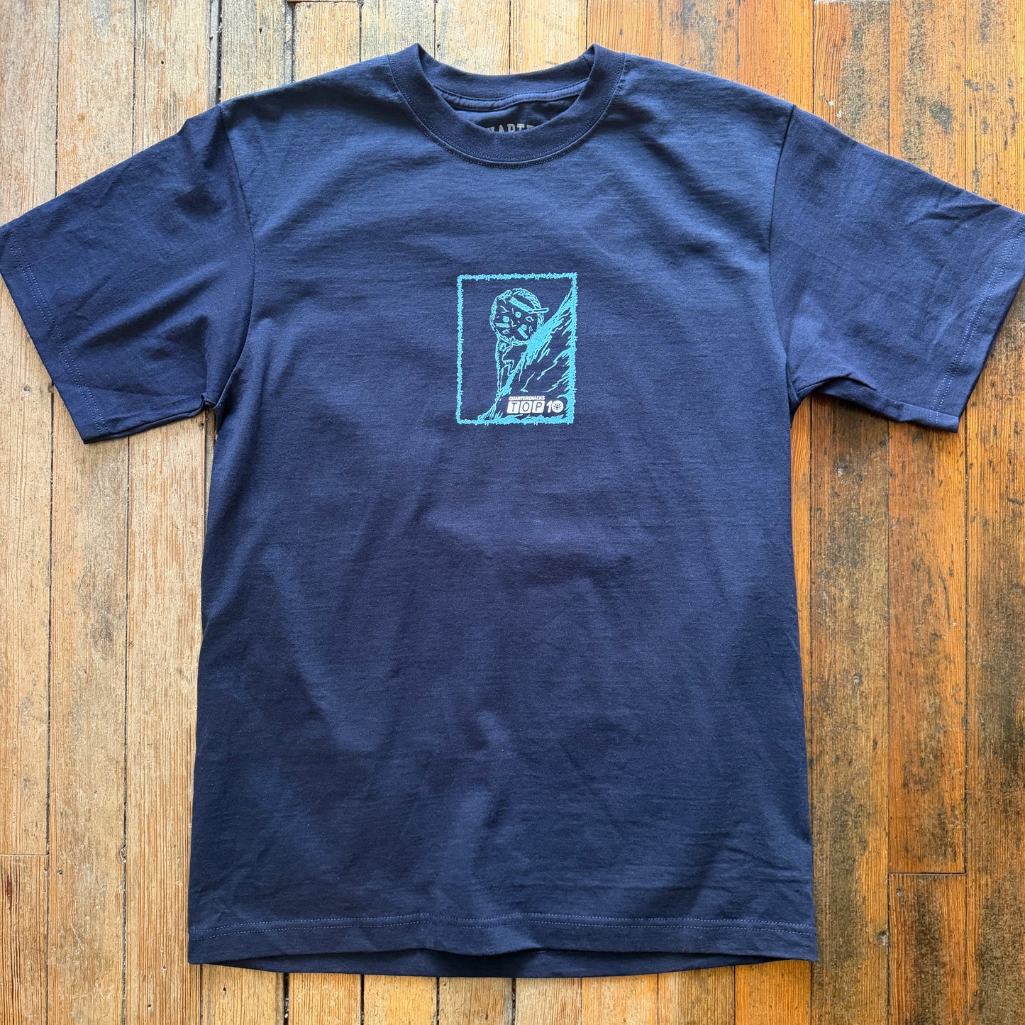 Quartersnacks - Top 10 Navy Boulder Tshirt