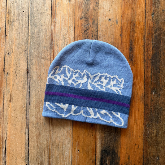 Late Nite Stars - Striped Logo Blue Beanie