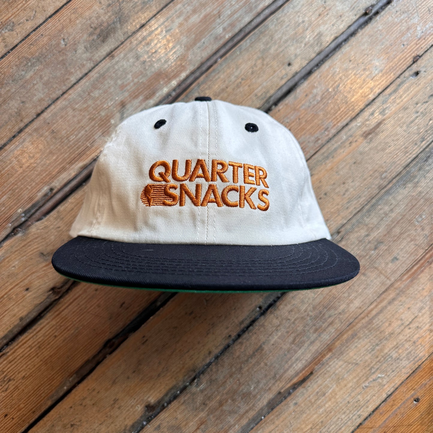 Quartersnacks - Journalist Cap Cream/Black