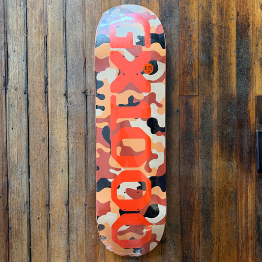 GX1000 - Team OG Logo Camo/Orange 8.75" Deck