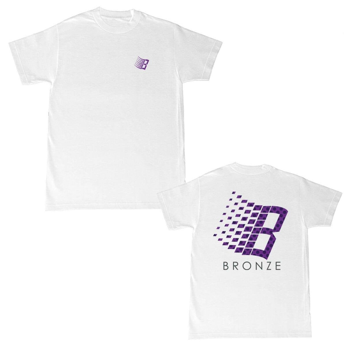Bronze - Polka Dot Logo Tshirt White
