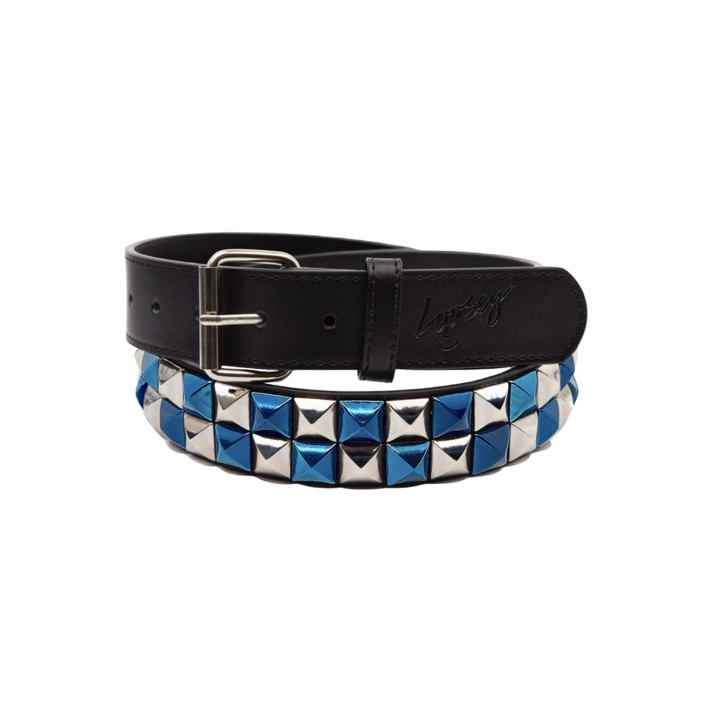 Loosey - Stud Finder Blue Checkered Belt