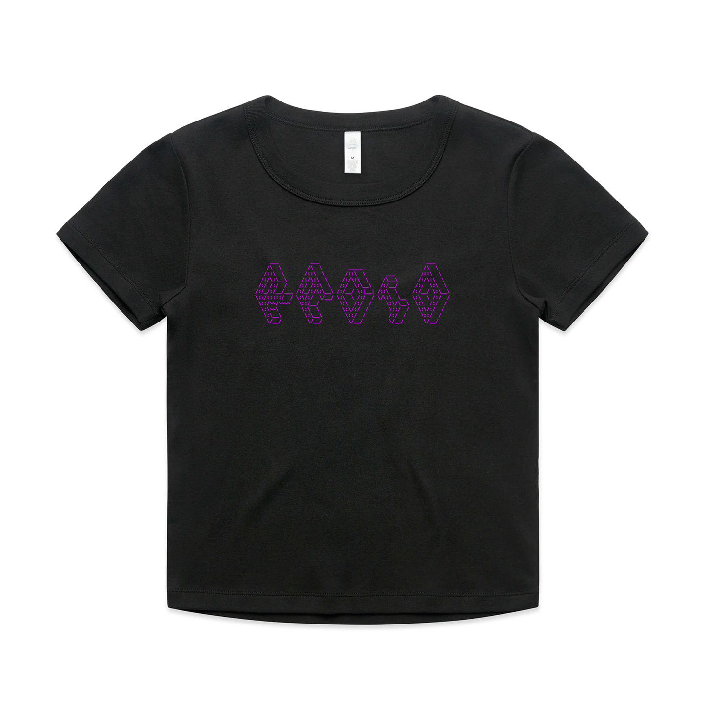 Radio - Iso Women's Black/Magenta Rib Tshirt